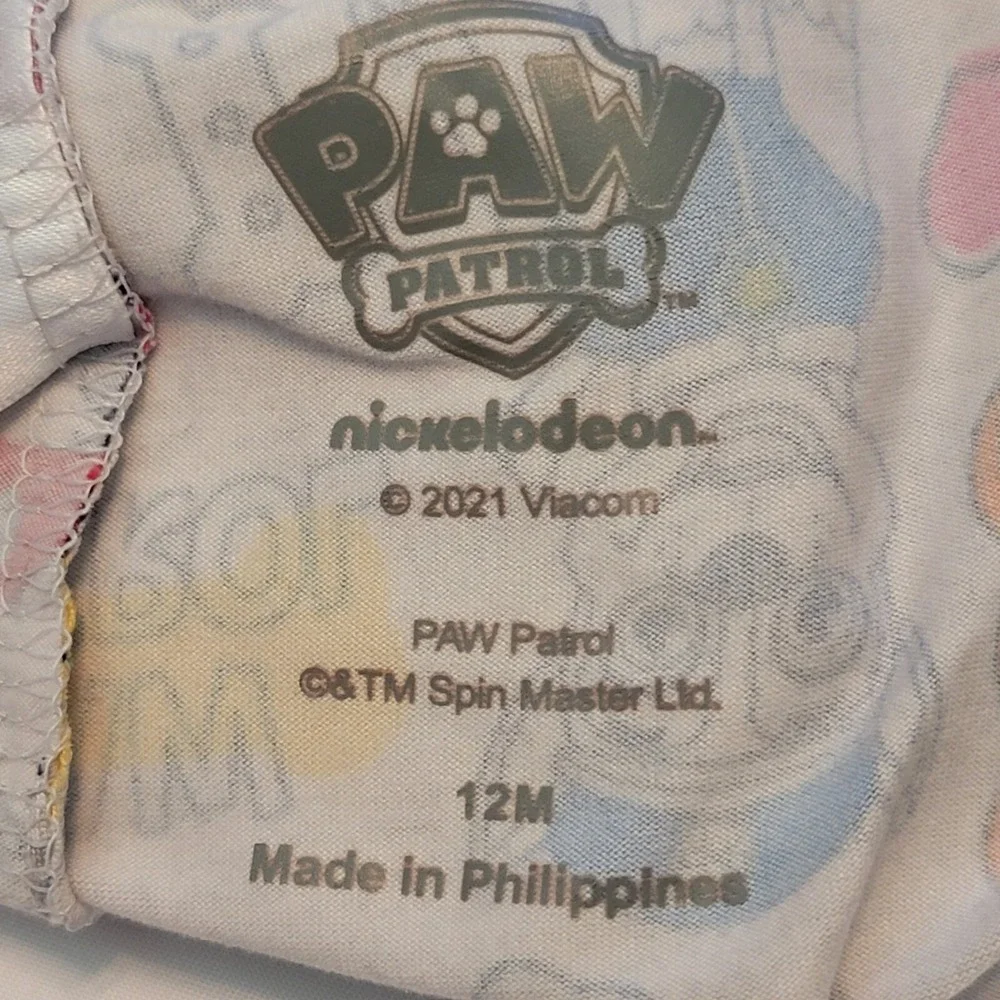 Nickelodeon Baby Girl Paw Patrol Pants Size 12M